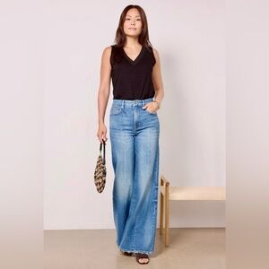 Good American Good Waist Palazzo Seamed Jeans Size 14/32